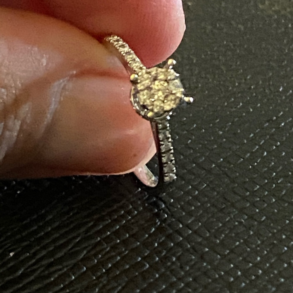 Effy Diamond Cluster Ring in 14K White Gold
